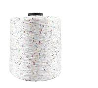 VICIYOO Lot de 5 Fils à Paillettes pour Crochet, tissés à la Main, pour Chiffon, Pull, Couverture, 50 g/pelote