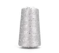 VICIYOO Lot de 5 pelotes de Fil de Coton à Paillettes, 50 g/140 m, 6 mm + 3 mm, pour Bricolage, Accessoires de vêtements, poupée de Chiffon, Fils à Tricoter, Crochet