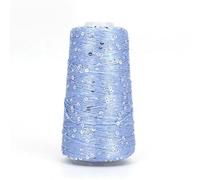 VICIYOO Lot de 5 pelotes de Fil de Coton à Paillettes, 50 g/140 m, 6 mm + 3 mm, pour Bricolage, Accessoires de vêtements, poupée de Chiffon, Fils à Tricoter, Crochet