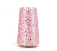 VICIYOO Lot de 5 pelotes de Fil de Coton à Paillettes, 50 g/140 m, 6 mm + 3 mm, pour Bricolage, Accessoires de vêtements, poupée de Chiffon, Fils à Tricoter, Crochet