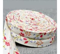 VICIYOO Ruban de Biais en Coton imprimé, 25 mm, pour travaux manuels, Fabrication de vêtements, Bricolage, Fait Main, 10 mètres