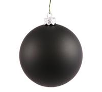 Vickerman Candy Finition Transparente incassable Boule de Noël Ornement, Noir, 4-inch
