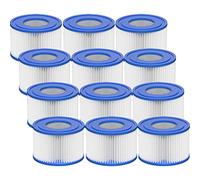 Vickmons Lot de 12 cartouches filtrantes de type VI compatibles avec Lay-Z-Spa, Coleman SaluSpa 90352E, 58323E, 58323
