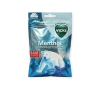 Vicks Bonbons Menthol Sans Sucre Apaisent La Gorge 72g