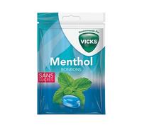 Vicks Bonbons Mentholés Sans Sucre 72g