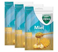 Vicks Bonbons Miel - 72g - Lot de 3