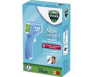 Vicks Thermomètre Corporel Infrarouge Sans Contact 1 Pièce