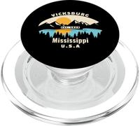 Vicksburg Mississippi Souvenir Montagne Coucher de Soleil Rivière PopSockets PopGrip pour MagSafe