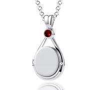 VICKWOOD H2O Collier sirène soudain avec médaillon ouvrant pour photos Avec boîte cadeau en forme de coquillage Cadeau pour femme