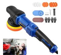 VickyHome Polisseuse De Voiture Da, Polisseuse Orbitale À Vitesse Variable 920w Polisseuses Et Polisseuses Électriques pour Bateau, Polissage Et Cirage De Voiture, 6 Vitesses Variables 2800-5800rpm