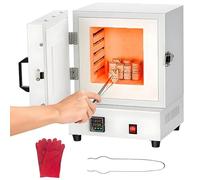 Vickyyy Four de fusion électrique de 2000 W, four de fusion de métaux de 1150 ℃, moufle fermé pour laboratoire, fermé à haute température pour laboratoire