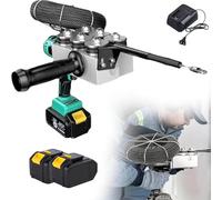 Vickyyy Ruban passe-câble, extracteur de câbles pour pose d'électricien, machine automatique pour corder les câbles électriques, machine à visser les câbles muraux (1 batterie)