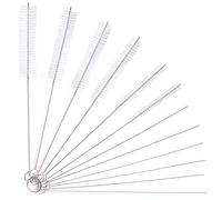 Vicloon 12pcs Tube Brosse de Nettoyage, Brosse de Nettoyage Tube pour Bouteille en Verre Bébé Biberon Bouilloire Clavier, Tuyau Brosses de Nettoyage