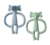 Vicloon Anneau Dentition Bebe Silicone,2PCS Anneaux de Dentition pour Bebe Jouet de Dentition pour Bébé Ensemble Anneaux de Dentition Doux sans BPA pour Garçons et Filles