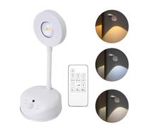 Vicloon Applique Murale Interieure, Lampe Murale à Capteur LED, Applique Murale Rechargeable USB, 3 Modes d'éclairage 3 Températures, Télécommande Minuterie, pour Chambres Armoires Expositions d'art