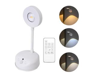 Vicloon Applique Murale Interieure, Lampe Murale à Capteur LED, Applique Murale Rechargeable USB, 3 Modes d'éclairage 3 Températures, Télécommande Minuterie, pour Chambres Armoires Expositions d'art