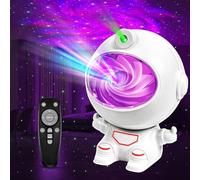 Vicloon Astronaute Projecteur Galaxie, Lampe Projecteur D'astronaute avec Télécommande et Minuterie pour Enfants, Adultes, 7 Modes Nébuleuse, Projecteur Ciel Etoile pour Décoration des Chambres