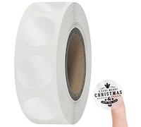 Vicloon Autocollants Ronds, 1 Tomes 1000Pcs Gommettes Autocollantes Rondes, 25mm Pastille Autocollante Étiquettes de Codage Adhésifs pour Calendriers Scolaires Bureau Art (Transparent)