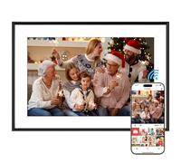Vicloon Cadre Photo Numérique WiFi 10,1 Pouces, Écran Tactile HD 1280x800 IPS, avec 32 Go Stockage, Partagez des Photos ou des Vidéos Via l'application Frameo, Rotation Automatique, Montage Mural