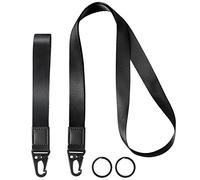 Vicloon Cordon Tour de Cou, 2pcs Porte Badge Lanière en Boucle Olécrânienne, Lanyard Strap Neck Lanière de poignet Cordon pour Clés, Téléphone Portable, Porte-badge pour Enseignants (Noir)