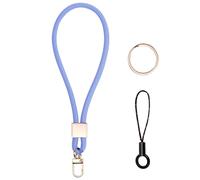 Vicloon Cordon tour de cou, Cordon de Poignet, Lanyard Strap Neck, Porte-clés Lanière, Nylon Lanières Porte Badge avec Anneau en Métal pour d'Identification, Clés, Téléphone Portable （Violet）