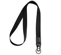 Vicloon Cordon Tour de Cou, Porte Badge Lanière en Boucle Olécrânienne, Lanyard Strap Neck Cordon pour Clés, Téléphone Portable, Porte-badge pour Enseignants (Noir)