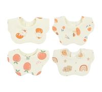 Vicloon Coton Bavoirs Bébé, 4PCS Bavoirs Bandana pour Bébé, Bavoirs Nouveau-Né Soft et Absorption, Bavoir de Dentition Doux et Absorbants, Bavoir Unisexe pour Nouveau-Nés de 0 à 36 Mois