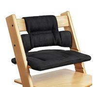 Vicloon Coussin Chaise Haute Bébé, Coussin de Siège Compatible avec Stokke Tripp Trapp, Coussins et Housses pour Chaises Hautes, Amovible, Fixation Facile, Facile à Nettoyer, Noir