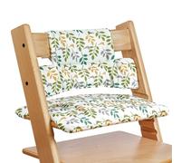 Vicloon Coussin Chaise Haute Bébé, Coussin de Siège Compatible avec Stokke Tripp Trapp, Coussins et Housses pour Chaises Hautes, Amovible, Fixation Facile, Facile à Nettoyer, Feuilles vertes