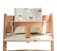 Vicloon Coussin Chaise Haute Bébé, Coussin de Siège Compatible avec Stokke Tripp Trapp, Imperméable Coussins et Housses pour Chaises Hautes, Amovible, Fixation Facile, Facile à Nettoyer,Petit Ours