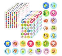 Vicloon Encouragement Stickers, 1200 Autocollants de Motivation, 20 Autocollants étoiles Et 10 Stickers de Récompenses D'animaux pour Les Tout-petits Autocollant de Salle de ournitures A