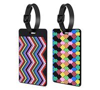 Vicloon Etiquettes de Bagage en Silicone,2PCS Bagages Étiquettes Étiquettes de Voyage pour Valise pour Repérer Rapidement et Prévenir La Perte des Sacs et Valises