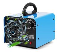 Vicloon Générateur d'ozone Domestique 60000 mg/h, Machine à Ozone avec Affichage de la Température et de l'Humidité, Jusqu'à 600 m², Dispositif d'Ozone Portable O3 avec Minuterie pour Bureau, Maison