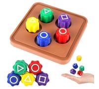 Vicloon Jeu Lancer des Pierres, Ensemble de Jeu Gong-Gi, Jeu Traditionnel Coréen Capture de Pierre d'entraînement de Coordination œil-Main pour Les Voyages en Famille，Boîte Brune