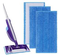 Vicloon Lingette pour Swiffer Wet Jet, 3PCS Serpillères en Microfibre Compatible Swiffer Wet Jet, Lingettes Réutilisable pour Swiffer Wet Jet, Chiffon Rechange pour Swiffer Wet Jet Balai Spray