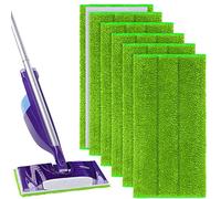 Vicloon Lingette pour Swiffer Wet Jet, 6PCS Serpillères en Microfibre Compatible Swiffer Wet Jet, Lingettes Réutilisable pour Swiffer Wet Jet, Chiffon Rechange pour Swiffer Wet Jet Balai Spray