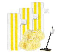 Vicloon Lingettes de Rechange en Microfibre, 5 Pièces Bonnette Accessoires Vapeur Chiffons pour Kärcher Nettoyeur Easyfix SC2 SC3 SC4 SC5 Compatible pour Tous Type de Sol, 3 Chiffons + 2 Housses