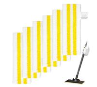 Vicloon Lingettes de Rechange en Microfibre, 6 Pièces Bonnette Accessoires Vapeur Chiffons pour Kärcher Nettoyeur Easyfix SC1 SC2 SC3 SC4 SC5 Compatible pour Tous Types de Sols, Jaune