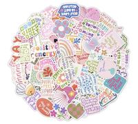 Vicloon Lot de 100 Autocollants pour Enfants, Autocollants de Animaux y Floral, Gommettes Enfants pour Récompenser, pour Scrapbooking, Bouteille d'eau, Bagages Skateboard Guitare Ordinateur
