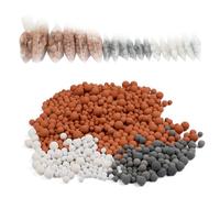 Vicloon Lot de 18 boules minérales pour pommeau de douche pierres filtrantes antibactériennes, anti-calcaire, minérales, ions négatifs