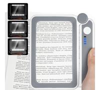 Vicloon Loupe de Lecture Avec 10 LED Lumières - Grossissante, Éclairante, Pliante et à Main Pour Livres Scientifiques, Journaux, Bijoux, Insectes et Travaux Manuels