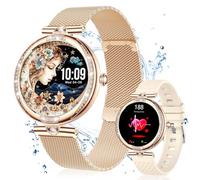 Vicloon Montre Connectée Femmes avec Appel Bluetooth, Smartwatch Femme avec Moniteur de SpO2/Cycle Menstruel/Fréquence Cardiaque/Sommeil, IP68 Étanche/Modes Sportifs Multiples, pour iOS Android
