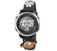 Vicloon Montre Enfant, Montre Enfant Étanche Numérique Sport, Montre Conception de Dessin animé 3D Digitale, Montres LED Rétro Eclairage pour 3 à 11 Ans Fille Garçon Planète Spatiale