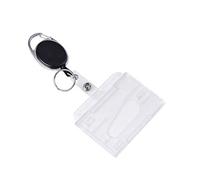 Vicloon Porte-badge avec Porte Badge Enrouleur Cordon Rétractable pour Carte de Visite, Cartes de Crédit, Cartes d'Identité, Carte Bus de la Marque Protection de Vos Badges