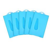 Vicloon Porte-Badge Transparent, 5Pcs Porte-Carte en Plastique, Cartes d'Identité Transparent pour Les Carte D'identité Scolaires de Bureau Cartes de Conduire et Laissez-Passer