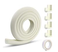 Vicloon Protection des Bords et Coins de Meubles,2 Mètres Protection Mousse Sécurité avec 4 Angles, Kit de Sécurité pour Bien Protéger Les Enfants, Blanc Crème