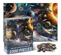 Vicloon Puzzle 1000 Pièces Adulte, Voyageur de l'espace Puzzle en Papier Jeux éducatif Défi Jouets Premium Plus Quality Personnalisé Cadeau pour Famille Adultes et Enfants à partir de 14 Ans