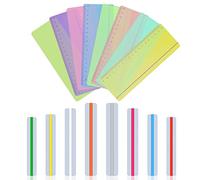 Vicloon Regle de Lecture, 16Pcs Règle de Suivi, Bande de Lecture Guidée Dyslexie Bande de Lectures de Surbrillance Colorée pour Guider les Lecteurs Débutants Etudiants à Lire Indépendamment (B)
