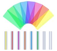 Vicloon Regle de Lecture, 16Pcs Règle de Suivi, Bande de Lecture Guidée Dyslexie Bande de Lectures de Surbrillance Colorée pour Guider les Lecteurs Débutants Etudiants à Lire Indépendamment(C)