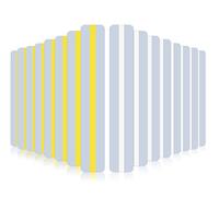 Vicloon Regle de Lecture de Surbrillance Colorée, 16Pcs Règle de Suivi, Bande de Lecture Guidée Dyslexie pour Guider les Lecteurs Débutants Etudiants à Lire Indépendamment (Blanc + Jaune)